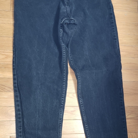 VINTAGE LEVIS 551 MED BLACK WOMENS JEANS GREAT FIND MADE IN THE USA SIZE 8 MED - Picture 11 of 15